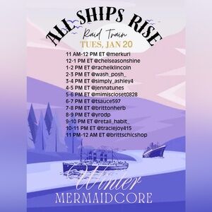 ✨🛳️ All Ships Rise Raid Train 1/20! 🚂✨ Winter Mermaidcore!🌊🐚✨